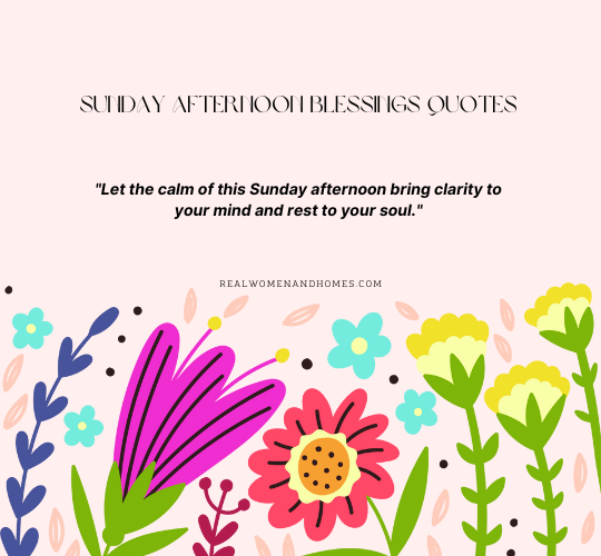 sunday afternoon blessings