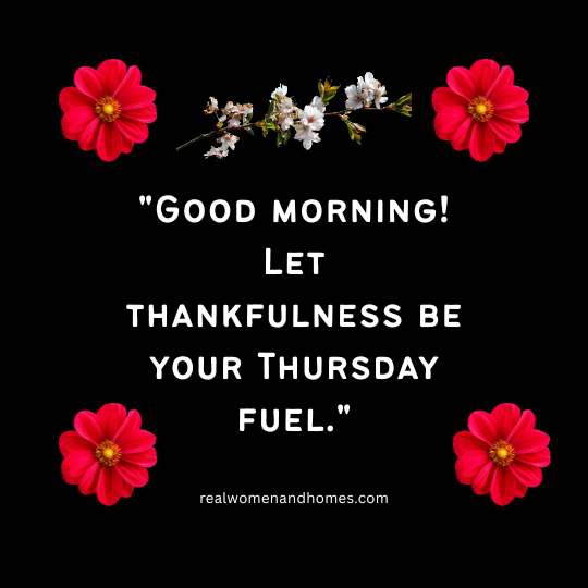 Good Morning Thankful Thursday Quotes
