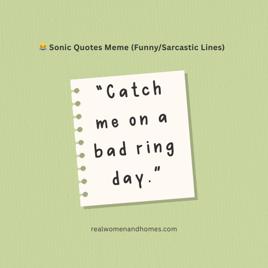 Sonic Quotes Meme