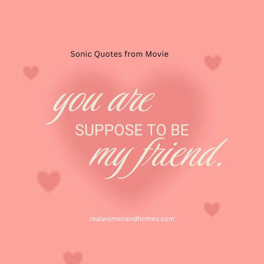 Sonic Quotes from Movie 