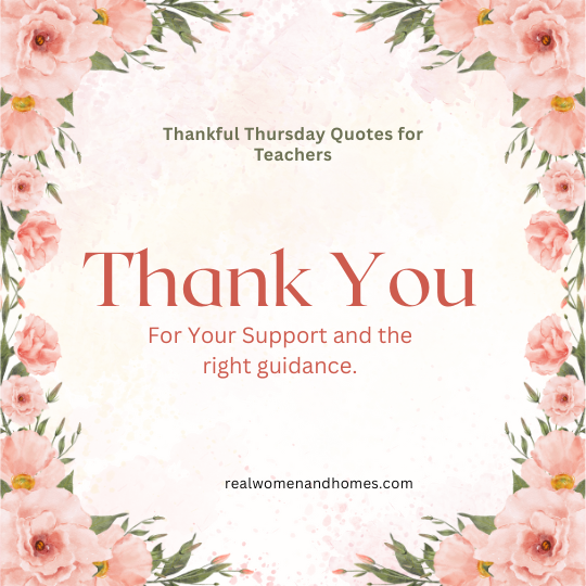 Thankful Thursday Quotes for Teachers