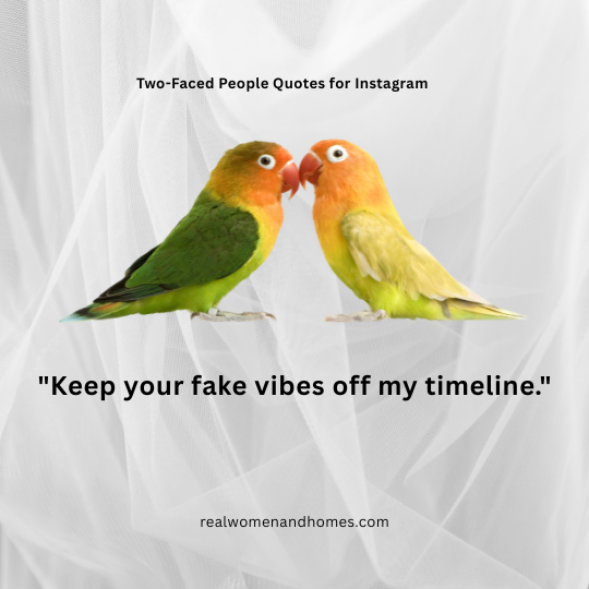 Two-Faced People Quotes for Instagram